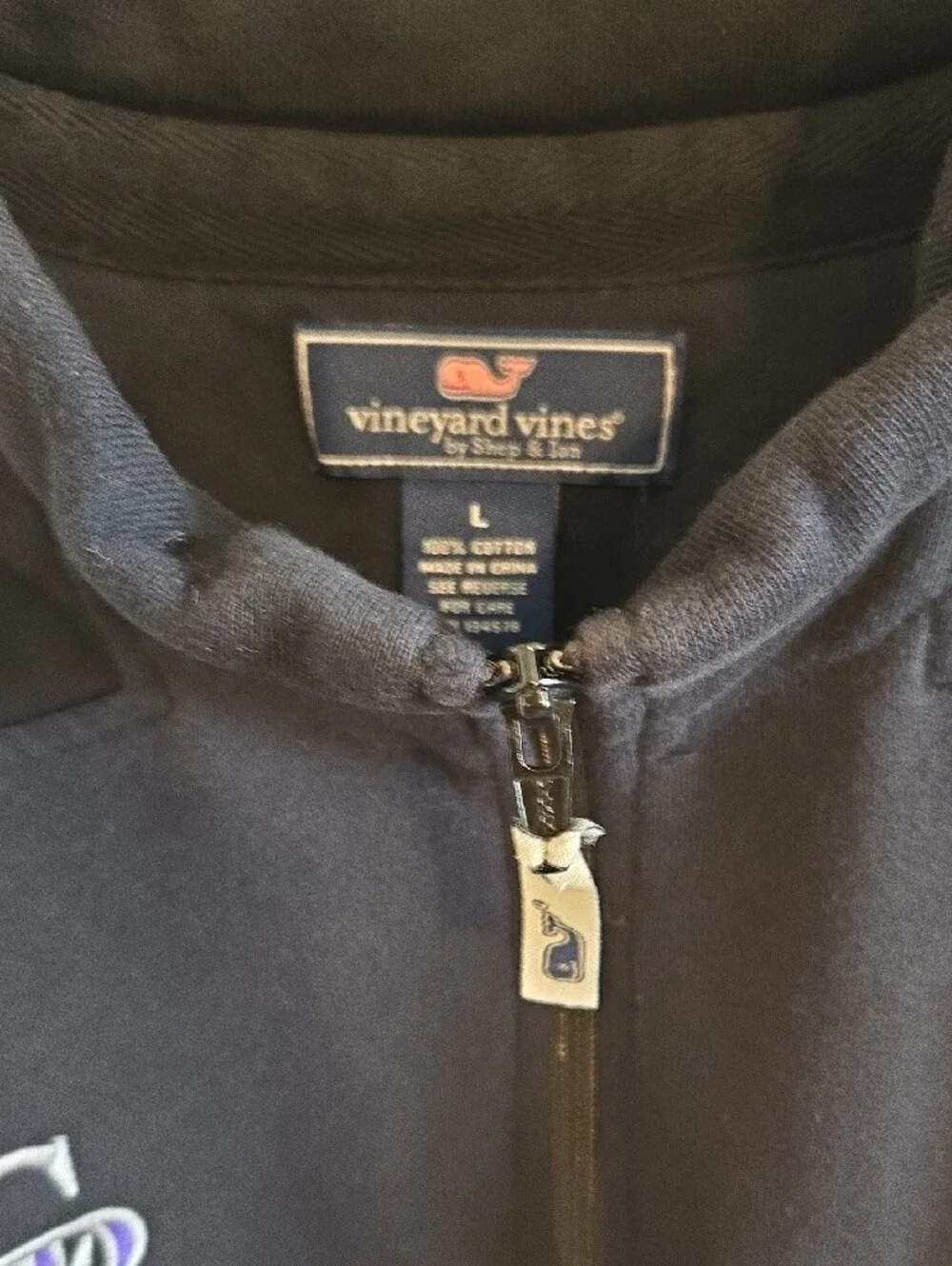 Vineyard Vines x MLB Colorado Rockies Quarter-zip - Black - Large